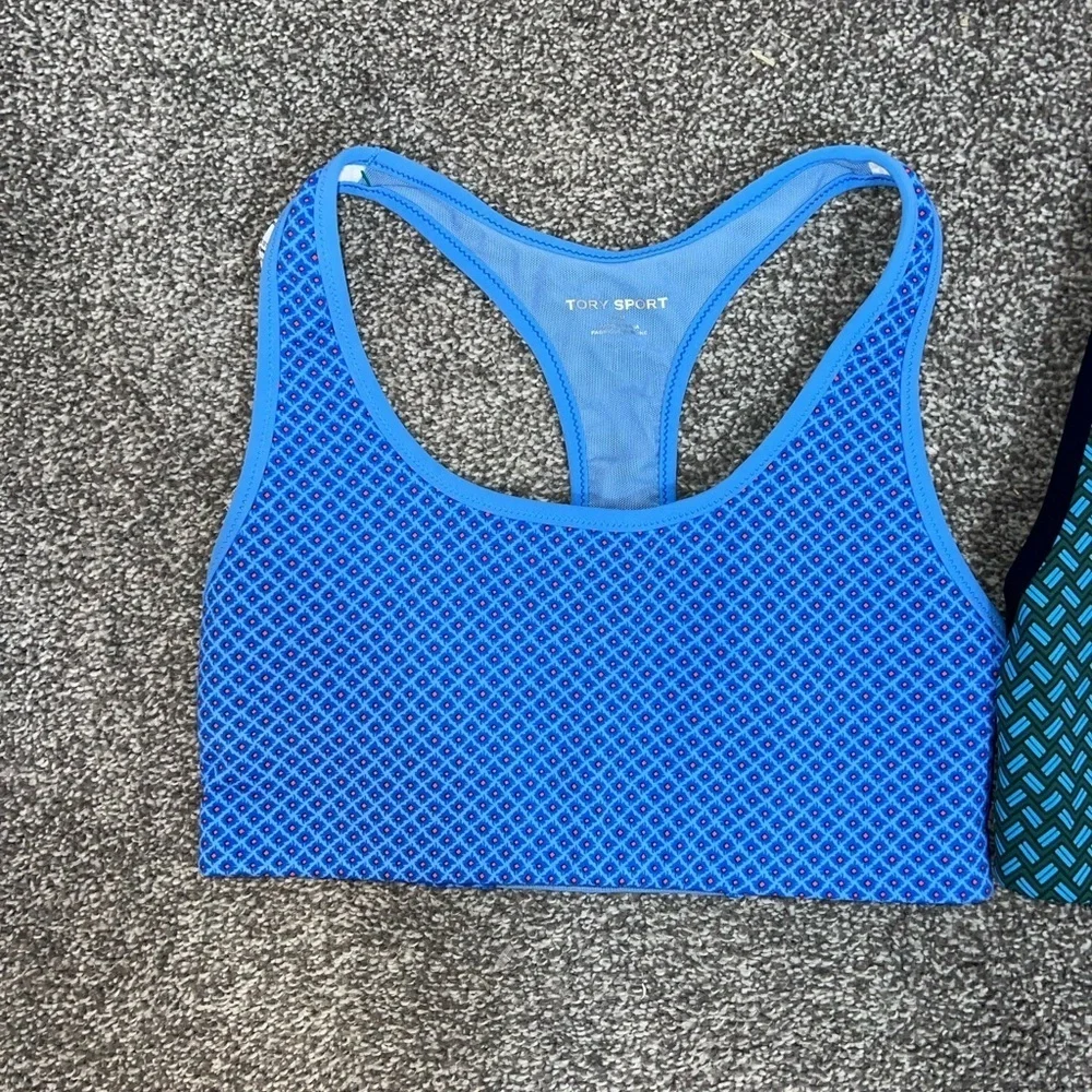 Tory Burch Sport Women's Blue and Black Sports Bras set of 2 medium